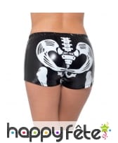 Shorty noir squelette effet mouillé, sexy, image 2