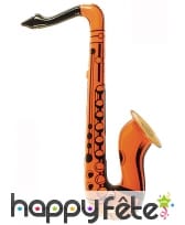 Saxophone orange à gonfler, image 2