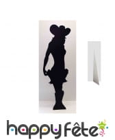 Silhouette ombre de Cowgirl taille réelle