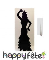 Silhouette ombre de danseuse de flamenco