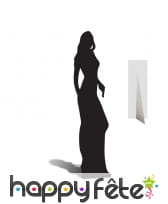 Silhouette ombre de femme agent secret