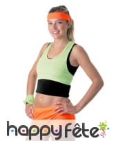 Shorty orange fluo pour femme