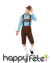 Salopette Oktoberfest marron de Bavarois, image 1