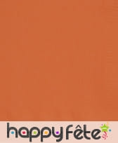 Serviettes oranges unies en papier, image 1