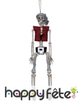 Squelette pirate articulé à suspendre 40cm, image 1