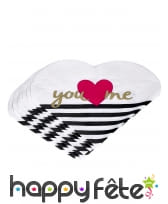 Serviettes Papier Coeur you love me, image 1