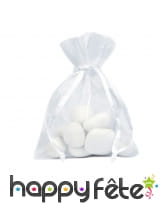 Sachets pour dragées en tissu organdi de 12x17 cm, image 1