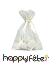 Sachets pour dragées en tissu organdi de 12x17 cm, image 2