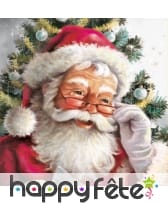 Serviettes père Noël de 33cm
