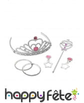 Set princesse rose petite fille, image 2