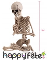 Squelette qui médite de 18cm, image 1