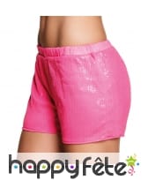 Short rose à sequins