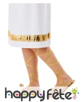 Sandales romaines dorées pour femme