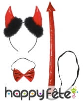 Set rouge de démon en vinyle