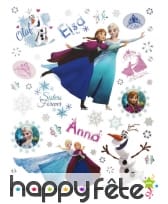 Stickers reine des neiges, électrostatiques, image 1