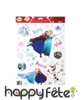 Stickers reine des neiges, électrostatiques