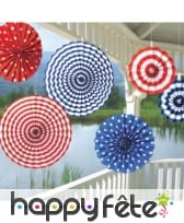 Suspensions rondes USA en papier, 40cm