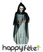Spectre squelette enchainé à suspendre de 132cm
