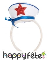 Serre-tête chapeau de marin girly
