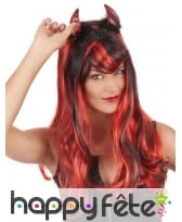 Serre tête cornes diablesse avec froufrous, image 1