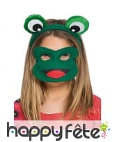 Serre-tête de grenouille verte avec loup