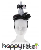 Serre tête de sorcière décoré de petits fantômes