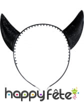 Serre tete diablesse noir