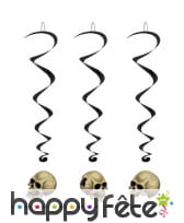 Suspension têtes de mort