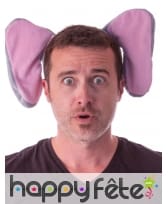 Serre tête éléphant gris rose pour adulte, image 3