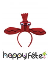 Serre-tête en forme de homard en peluche