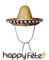 Sombréro taille enfant en paille naturelle