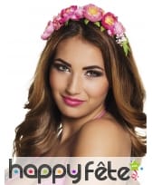 Serre-tête fleurs de lotus roses