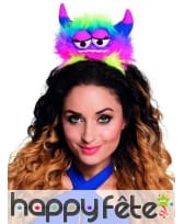 Serre tête joli petit monstre coloré