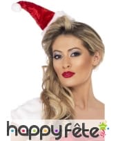 Serre-tête min chapeau mère noel
