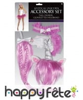 Serre-tête, queue, gants et jarretière de licorne, image 1