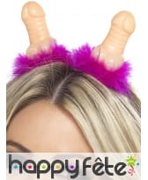 Serre-tête rose pénis, image 1