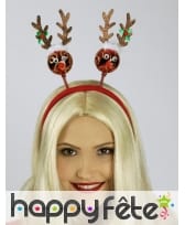 Serre-tête rouge tête de rennes, adulte, image 1