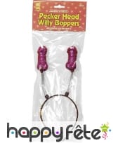 Serre-tête zizi rose, image 1