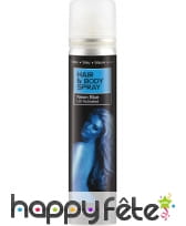 Spray UV corps et cheveux bleu