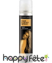 Spray UV corps et cheveux or