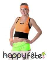 Shorty vert fluo pour femme