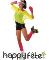 Shorty vinyle noir pour femme