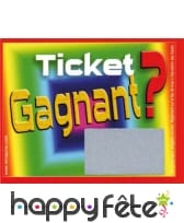 Tickets a gratter perdant