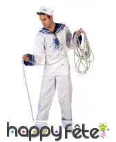 Tenue blanche de marin pour homme adulte