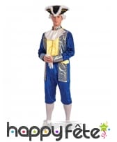 Tenue bleue de marquis pour homme