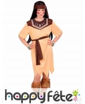 Tenue beige et marron de petite indienne, image 1