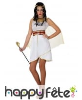 Tenue blanche et or de reine égyptienne, image 3