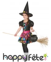 Tenue colorée à gros pois de petite sorcière, image 1