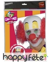 Tête clown avec cheveux rouge, image 1
