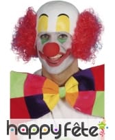 Tête clown avec cheveux rouge